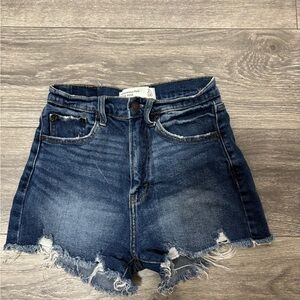 Abercrombie & Fitch Dark Blue Jean Shorts #72